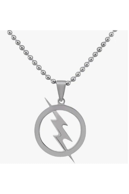 The Flash Silver Necklace Men's-women's Necklace Flash Necklace Lightning Necklace