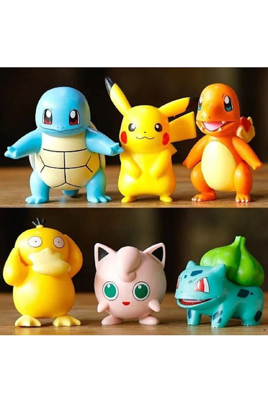 Pokemon Pikachu Charmander Psyduck Squirtle Jigglypuff Bulbasaur Figures