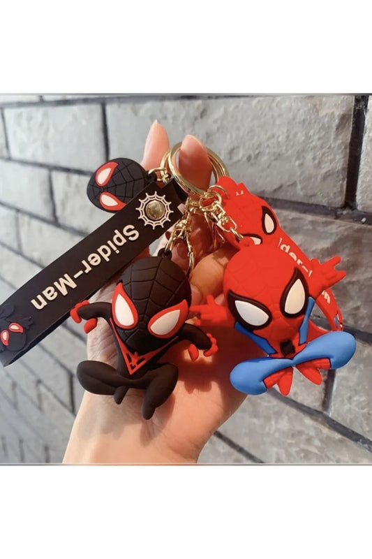 2Pcs Fantastic Spiderman spiderman Keychain and bag accessory