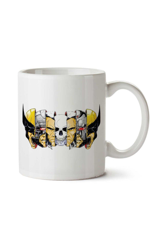 Xmen Berserker Wolverine Faces Two Sides Printed Mug Cup