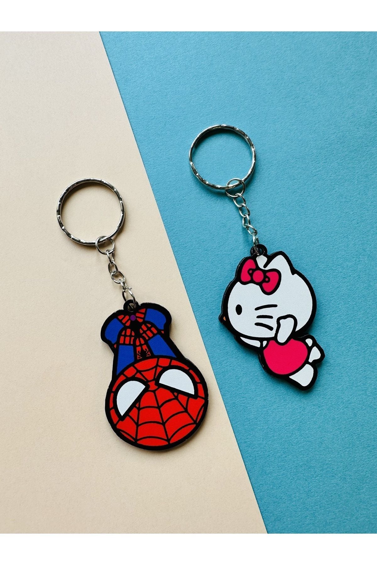 Spiderman & Hello Kitty 2-pack Keychain