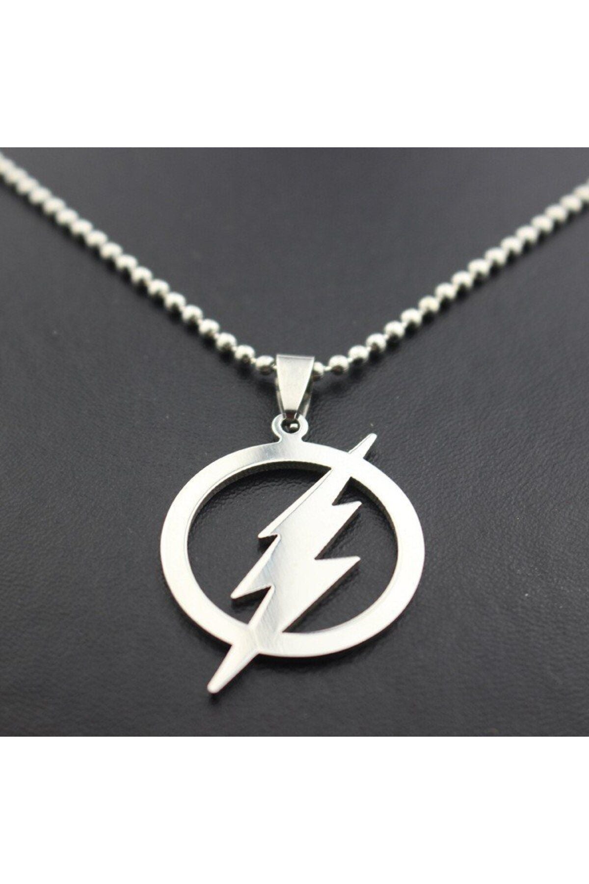 The Flash Silver Necklace Men's-women's Necklace Flash Necklace Lightning Necklace