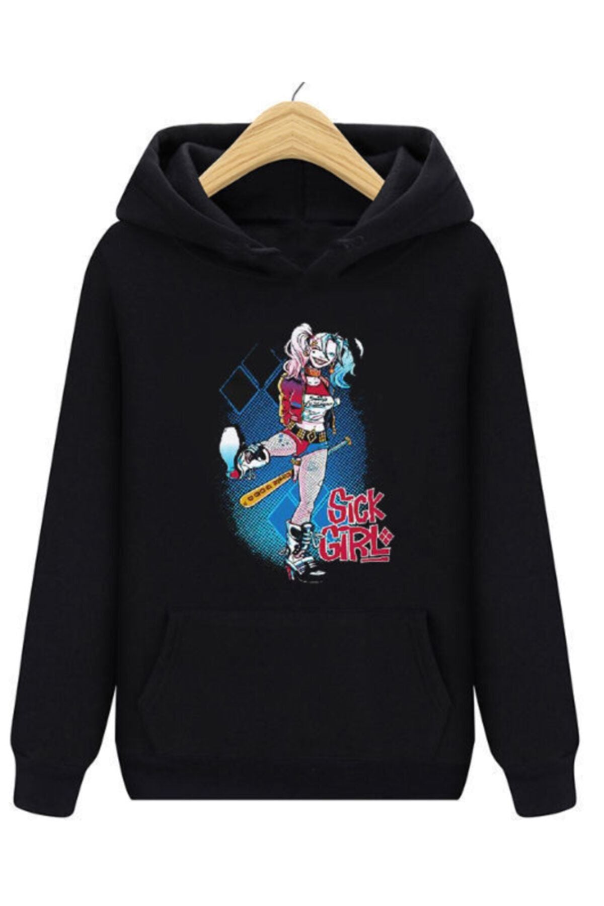 Harley Quinn Sick Girl Hooded Sweatshirt