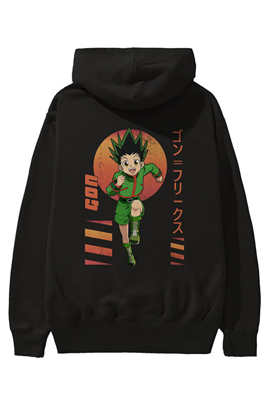 Gon Freecss HUNTER X HUNTER Anime Back Printed Oversize Hoodie Sweatshirt