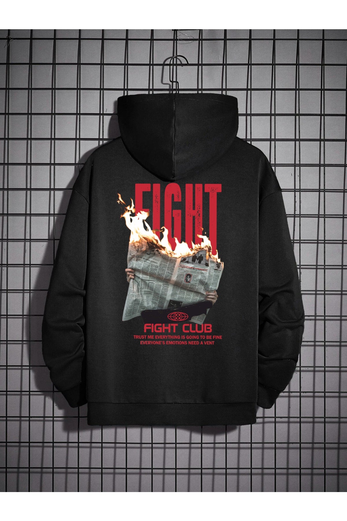 Fight Club Oversize Unisex Printed Sweatshirt Hoodie