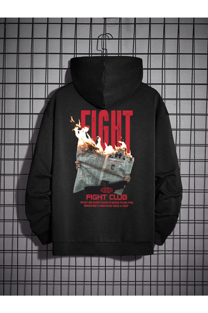 Fight Club Oversize Unisex Printed Sweatshirt Hoodie