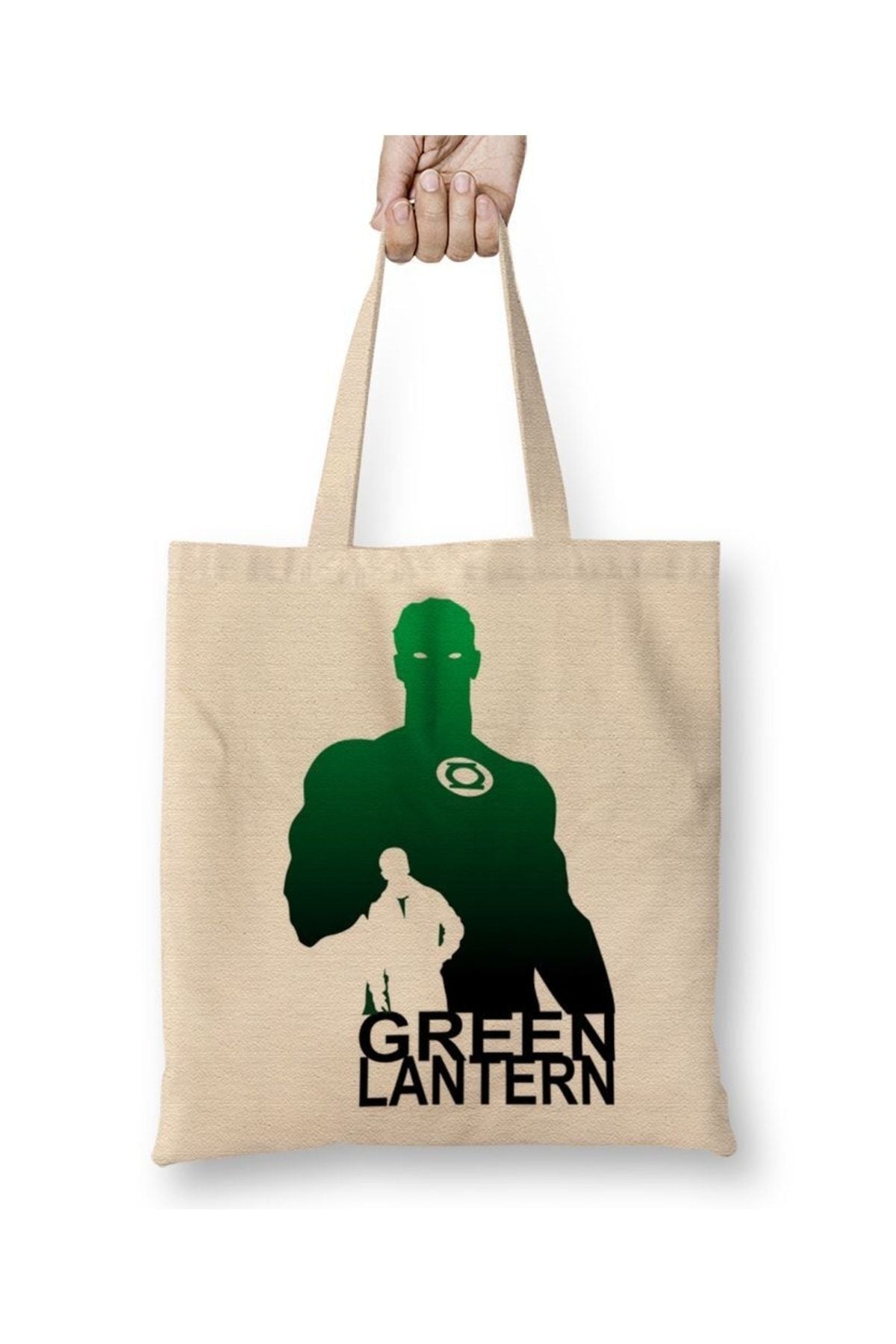 Green Lantern Cloth Bag Long Handle