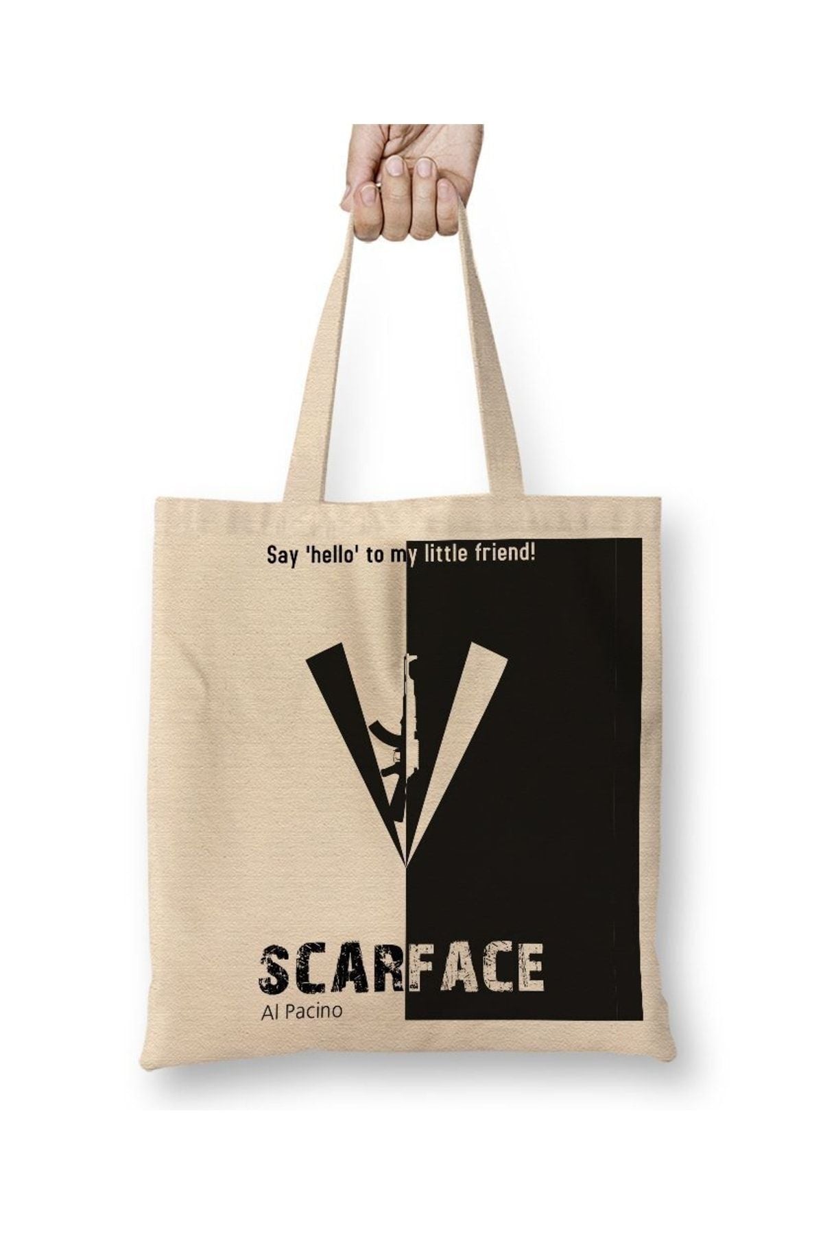 Scarface Say Hello To My Little Firend! Cloth Bag Long Handle