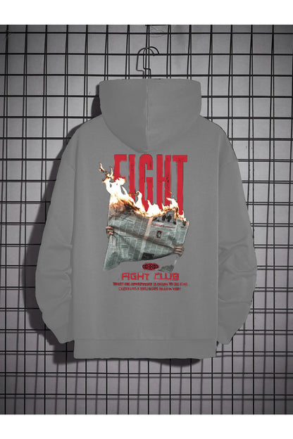 Fight Club Oversize Unisex Printed Sweatshirt Hoodie