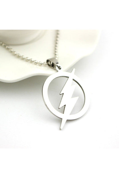 The Flash Silver Necklace Men's-women's Necklace Flash Necklace Lightning Necklace