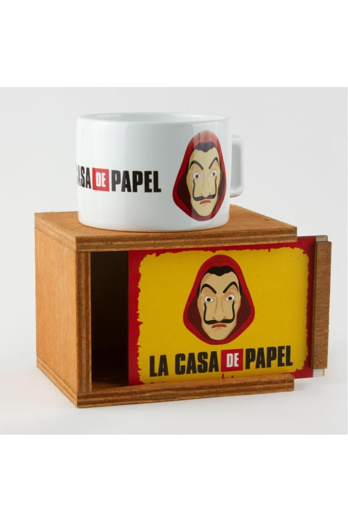 La Casa De Papel Figured Mug with Wooden Box