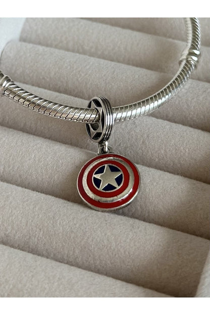 The Avengers Captain America Shield Charm