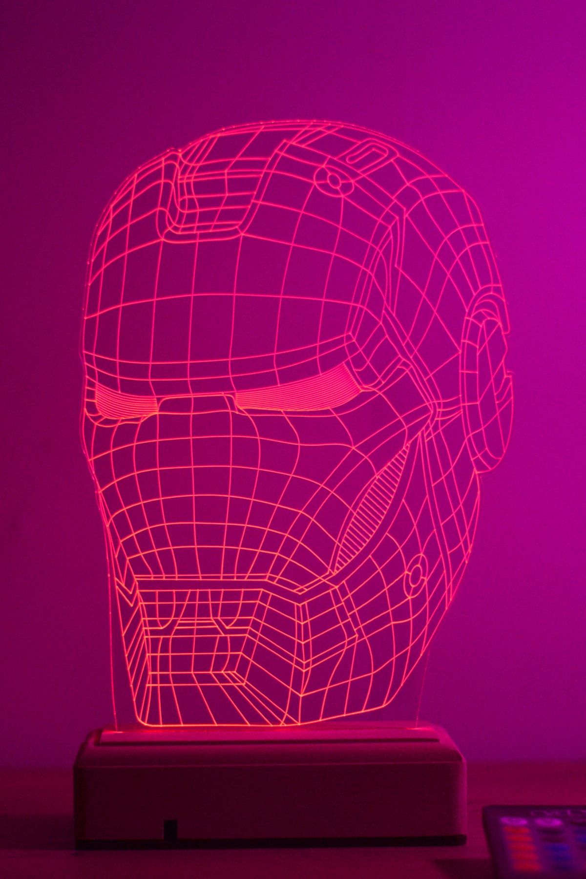 3d Iron Man 16 Colors Night Light