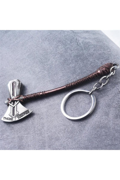 Avengers Infinity War Thor Mjolnir Stormbreaker Ax Keychain New Model