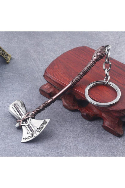 Avengers Infinity War Thor Mjolnir Stormbreaker Ax Keychain New Model